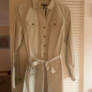 Tommy Hilfiger khaki button down dress